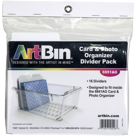 ArtBin&#xAE; Card &#x26; Photo Organizer Divider Packs, 16ct.